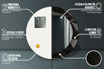 Dekorative spejle Abstrakt sort