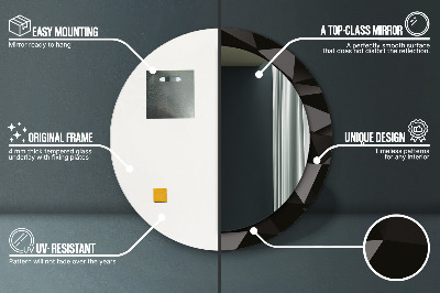 Dekorative spejle Abstrakt sort