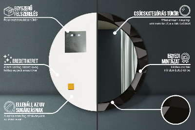 Dekorative spejle Abstrakt sort