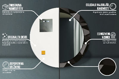 Dekorative spejle Abstrakt sort