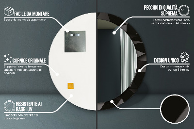 Dekorative spejle Abstrakt sort