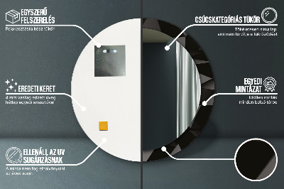 Dekorative spejle Abstrakt sort