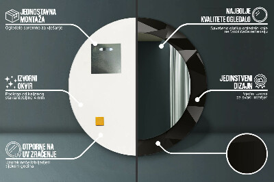 Dekorative spejle Abstrakt sort