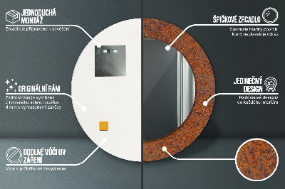 Dekorative spejle Rustikt metal