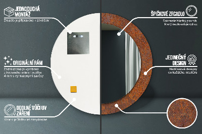 Dekorative spejle Rustikt metal