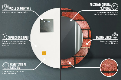 Dekorative spejle Rød mursten
