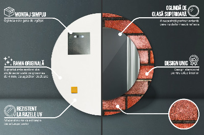 Dekorative spejle Rød mursten