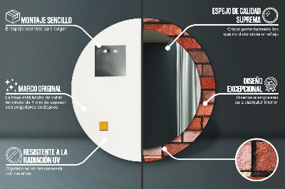 Dekorative spejle Rød mursten
