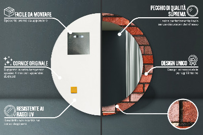 Dekorative spejle Rød mursten