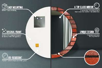 Dekorative spejle Rød mursten