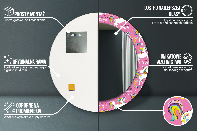 Dekorative spejle Magisk enhjørning
