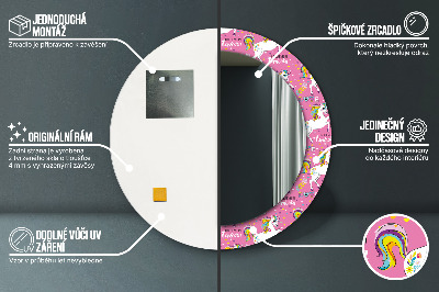 Dekorative spejle Magisk enhjørning