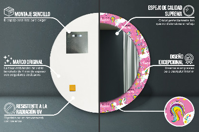 Dekorative spejle Magisk enhjørning