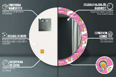 Dekorative spejle Magisk enhjørning