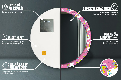 Dekorative spejle Magisk enhjørning