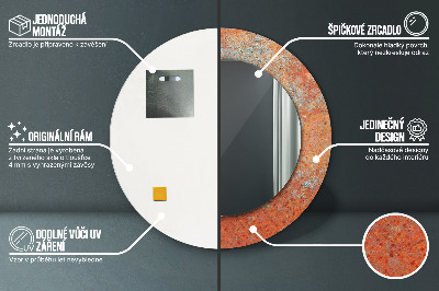 Dekorative spejle Rustent metal