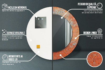 Dekorative spejle Rustent metal