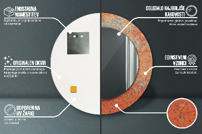 Dekorative spejle Rustent metal