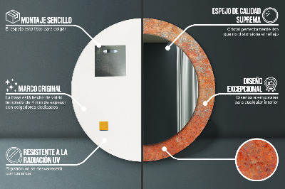 Dekorative spejle Rustent metal