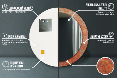 Dekorative spejle Rustent metal