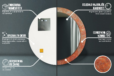 Dekorative spejle Rustent metal