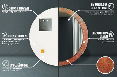 Dekorative spejle Rustent metal