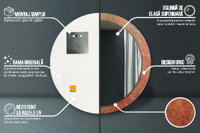 Dekorative spejle Rustent metal