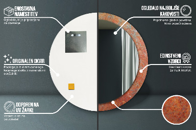 Dekorative spejle Rustent metal