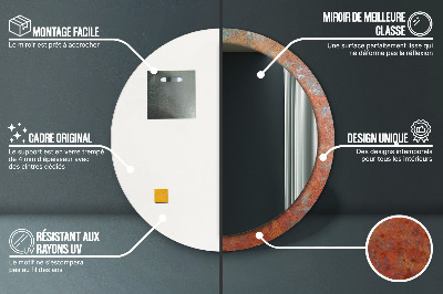 Dekorative spejle Rustent metal