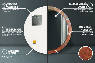 Dekorative spejle Rustent metal