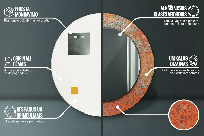 Dekorative spejle Rustent metal