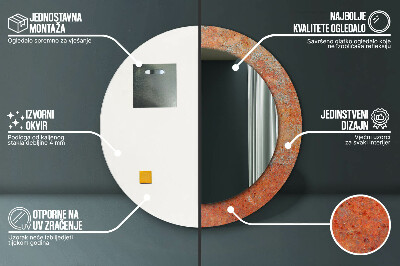 Dekorative spejle Rustent metal