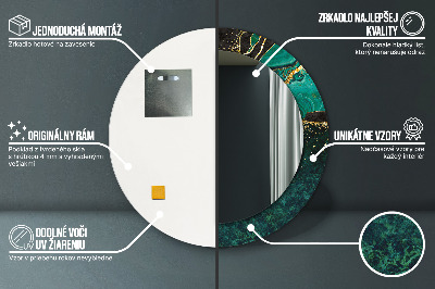 Dekorative spejle Grøn marmor