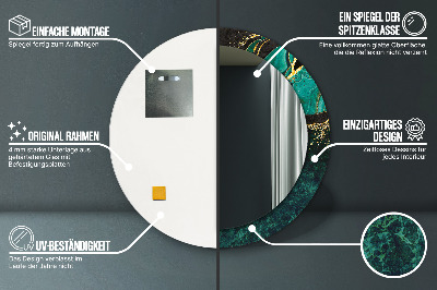 Dekorative spejle Grøn marmor