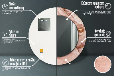 Dekorative spejle Abstrakt væske