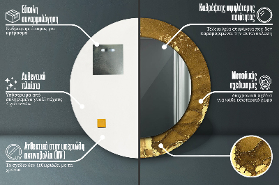 Dekorative spejle Metalliske hvirvler