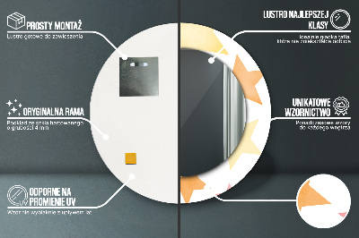 Dekorative spejle Pastelfarvede stjerner