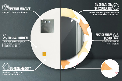 Dekorative spejle Pastelfarvede stjerner