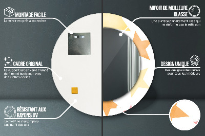 Dekorative spejle Pastelfarvede stjerner