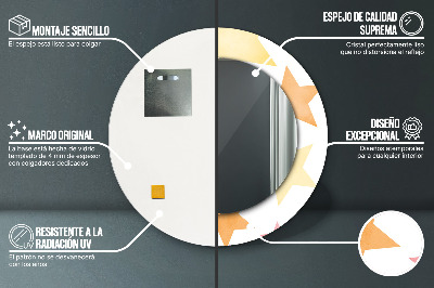Dekorative spejle Pastelfarvede stjerner