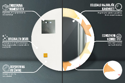 Dekorative spejle Pastelfarvede stjerner