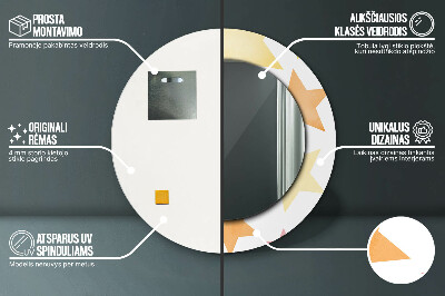 Dekorative spejle Pastelfarvede stjerner