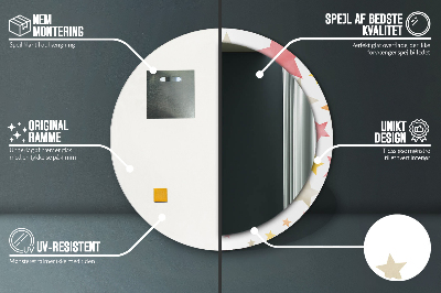 Dekorative spejle Pastelfarvede stjerner