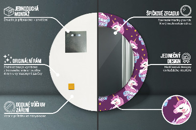 Dekorative spejle Enhjørningestjerner