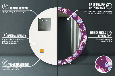 Dekorative spejle Enhjørningestjerner