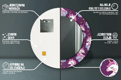 Dekorative spejle Enhjørningestjerner