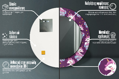 Dekorative spejle Enhjørningestjerner
