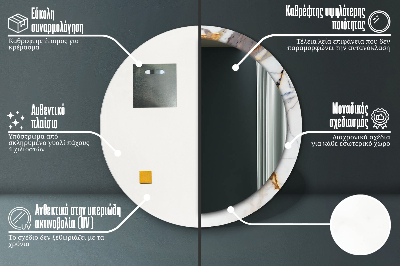 Dekorative spejle Hvid marmor