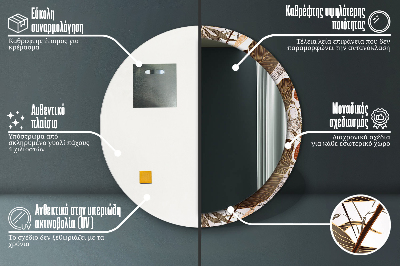 Dekorative spejle Palmeblade