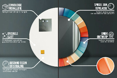 Dekorative spejle Radiale koncentriske striber